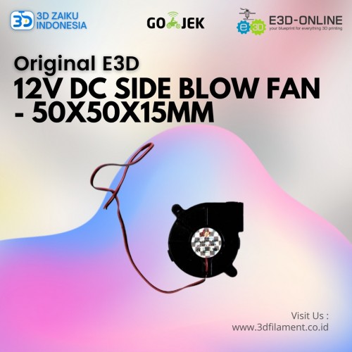 Original E3D 50x50x15mm 12v DC Side Blow Fan dari UK